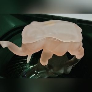 Vintage Tiara Pink Depression/Carnival Holder